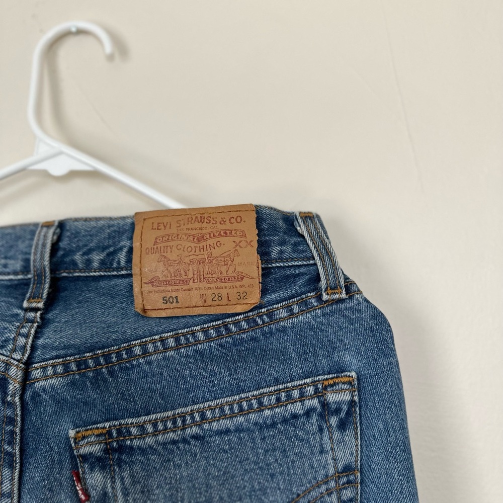 Levi Strauss 501 straight leg jeans